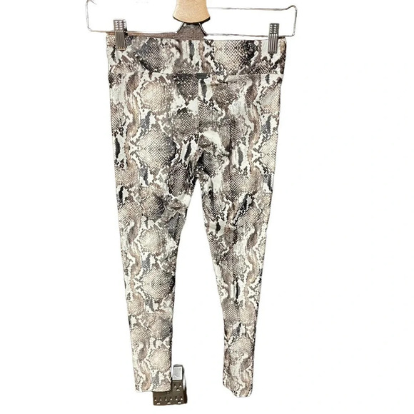KORAL Lustrous High-rise Leggings Diamond‎ Back Brown Snakeskin Size Small - Picture 6 of 10
